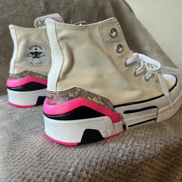 BRAND NEW Converse CPX70 HI TOP Pink and White Snakeskin Shoe, size 7.5 - Picture 6 of 8